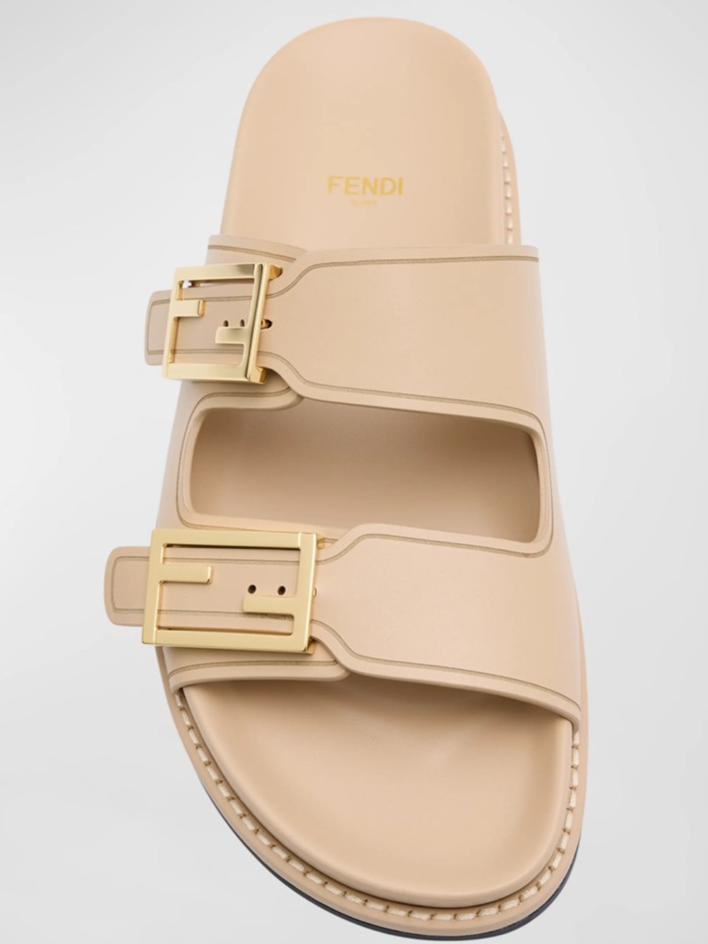 Fendi
F Buckle Leather Slide Sandals
$995
Color:BEIGE
Gently used
9.5B / 39.5EU - Picture 2 of 16